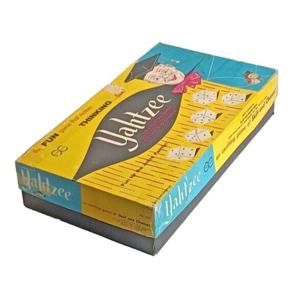 Vintage 1967 Original Yahtzee Game E.S. Lowe Company Copp Clarke with Score Pad - Picture 1 of 9